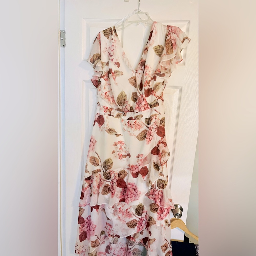Plus size flower dress